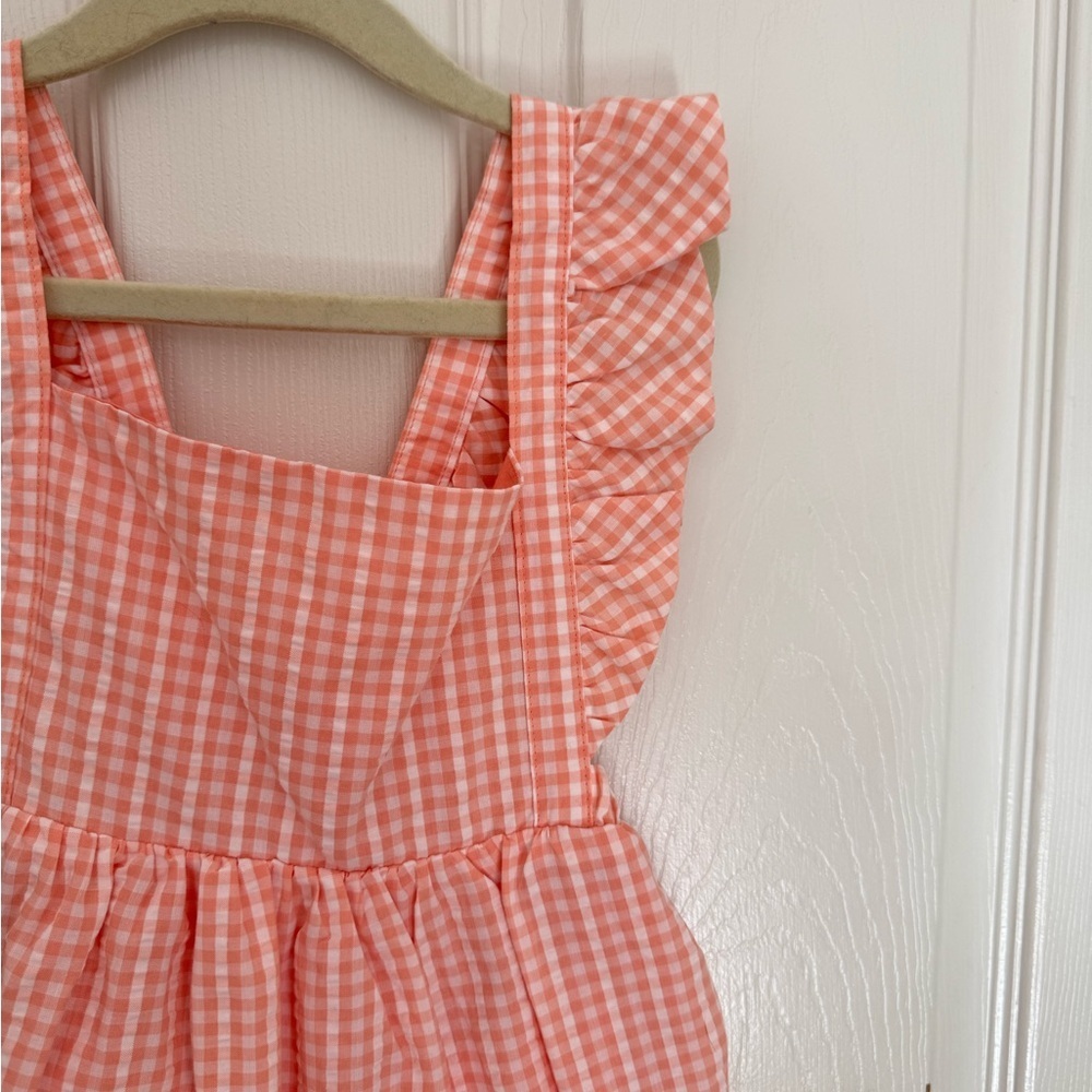 Carter's Pink Checkered Ruffle Dress - Picture 2 of 5
